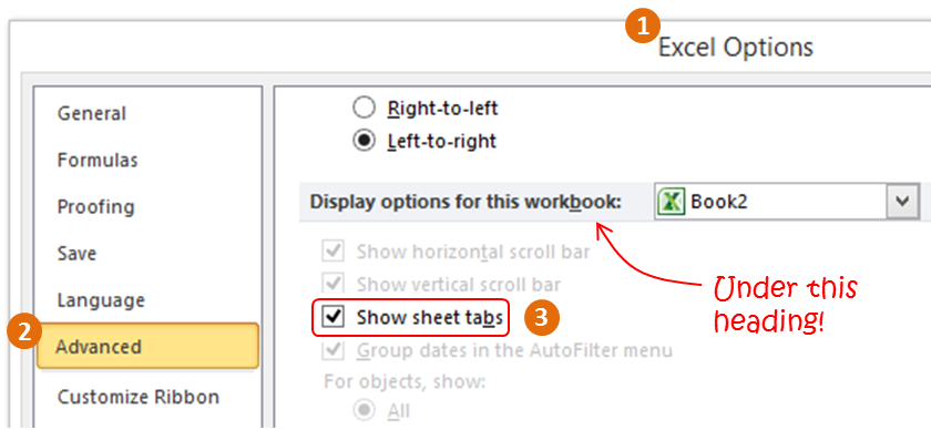 Hiding Options in Excel3