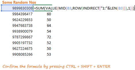 how to sum digits of a number goodly digits number