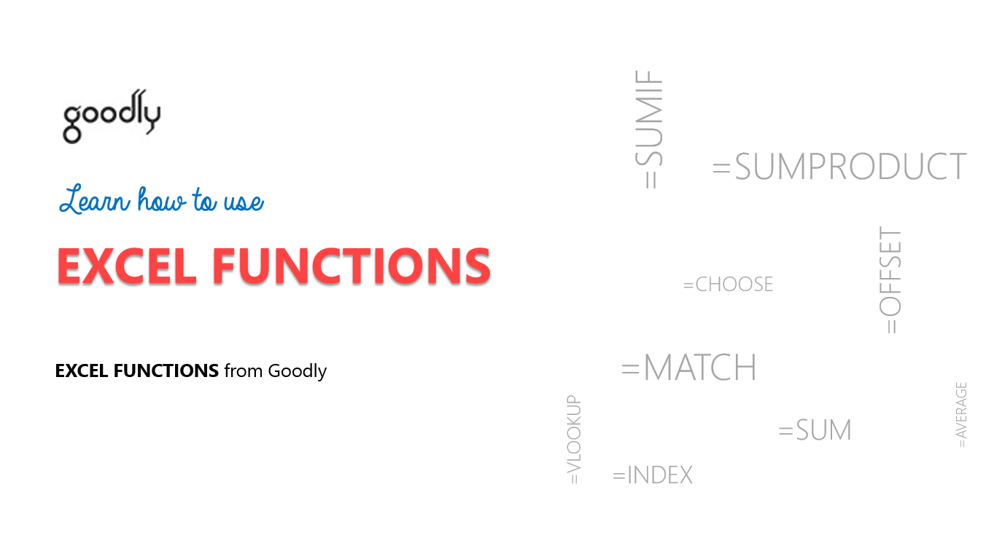 learn 100 excel formulas goodly