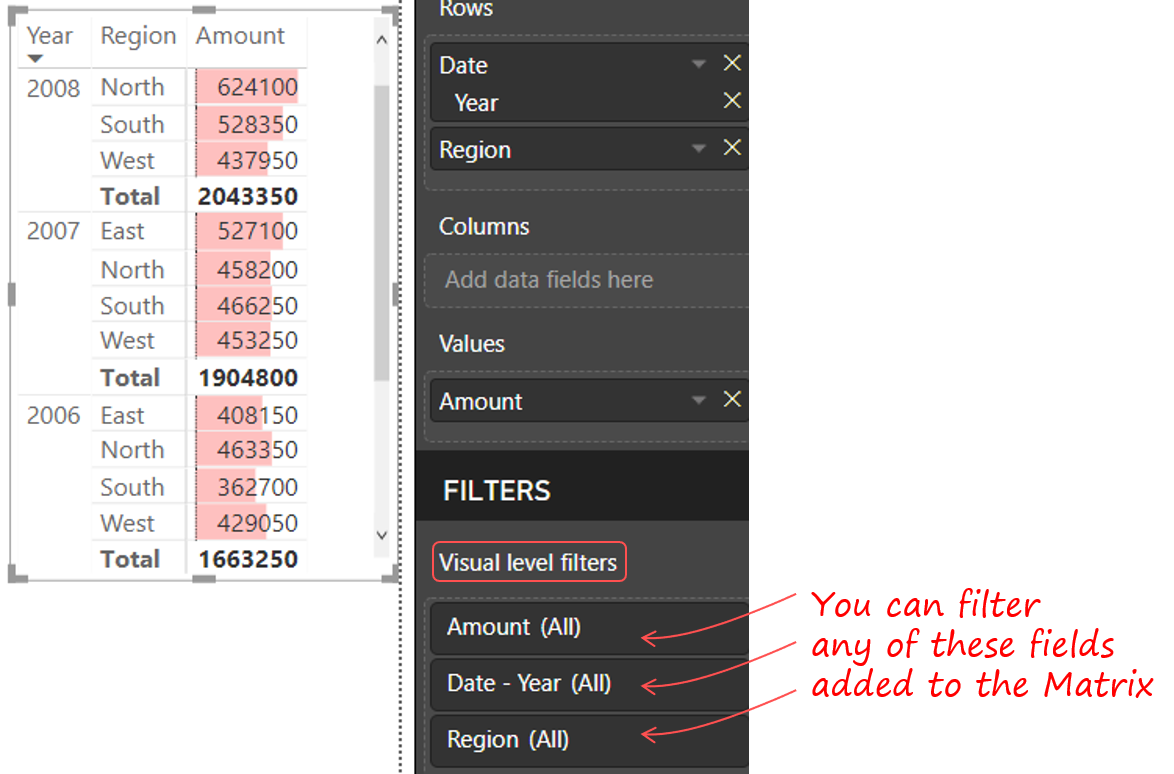 power bi matrix tabular format power bi matrix tabular format
