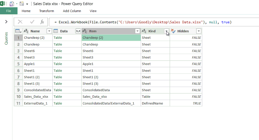 Combine Data from Multiple Sheets in a Single Sheet - Goodly